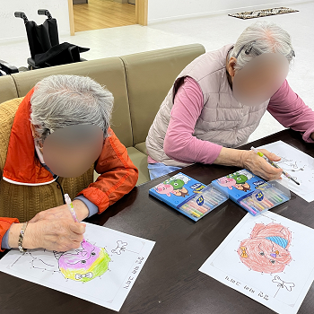 대구북구재활병원, 상인요양병원 인지 프로그램 '점선 따라 그리기' 3