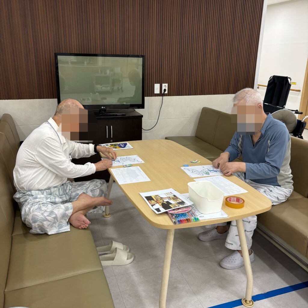 수성구요양병원, 상인요양병원 인지 프로그램 - 퍼즐 맞추기