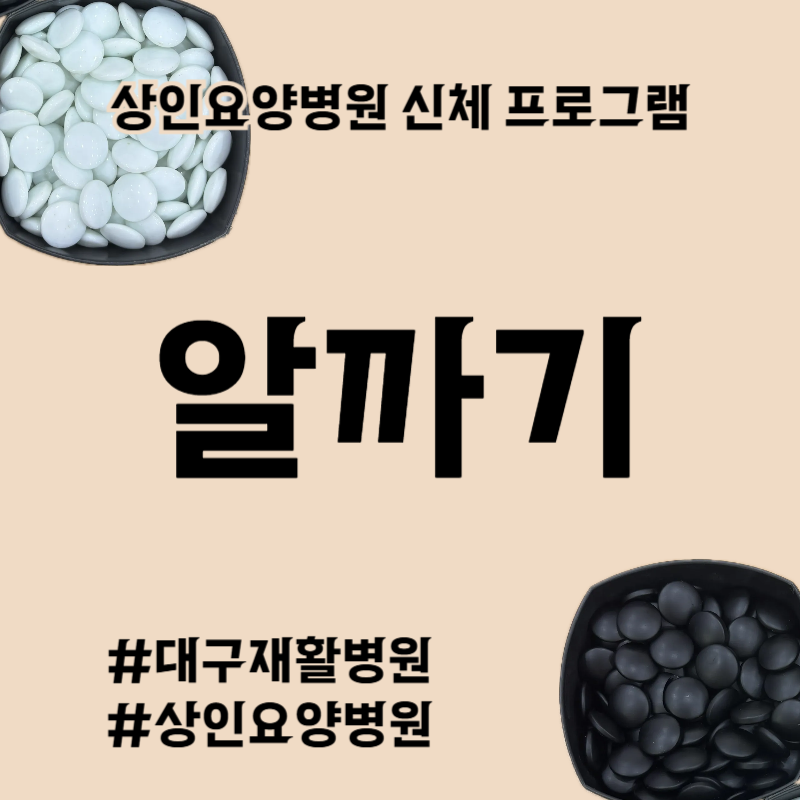 대구재활병원, 상인요양병원 신체 프로그램 - 알까기